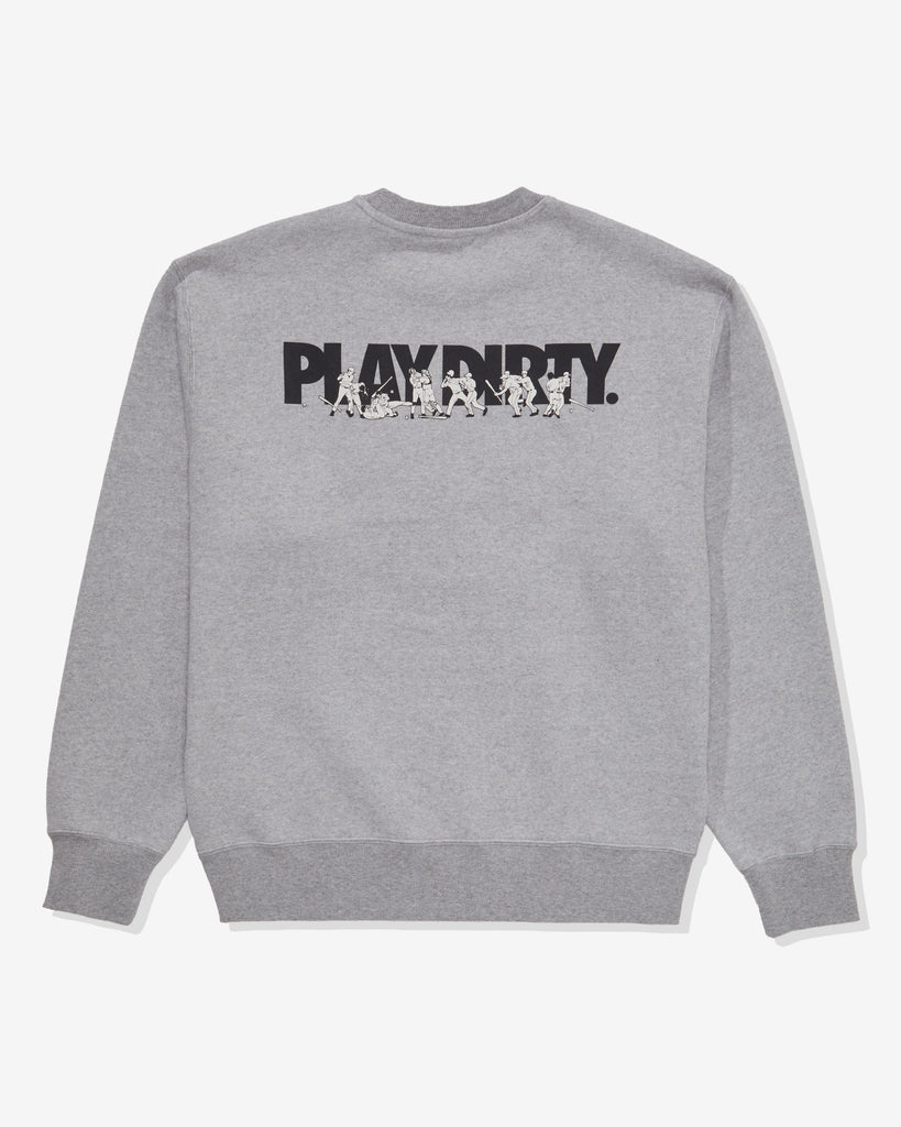 UNDEFEATED PLAY DIRTY SWEATCREWNECK HEATHER GREY