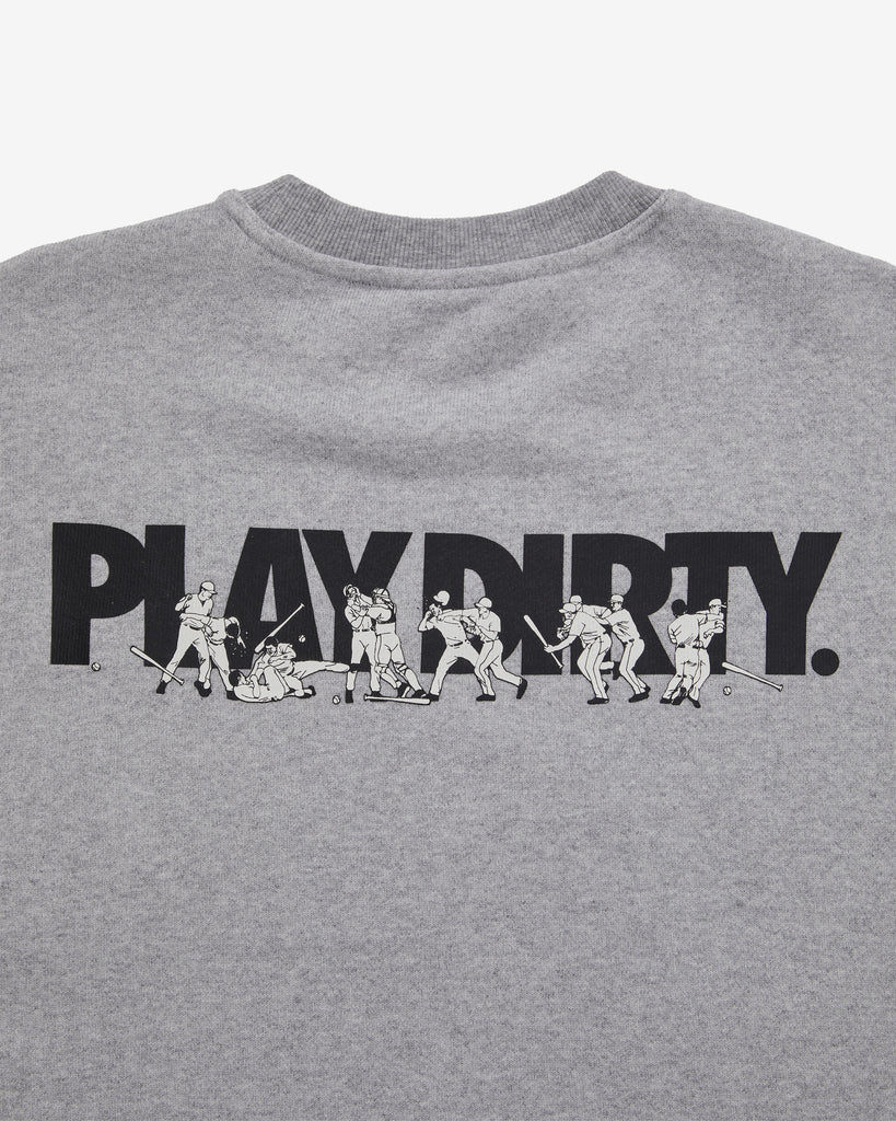 UNDEFEATED PLAY DIRTY SWEATCREWNECK HEATHER GREY