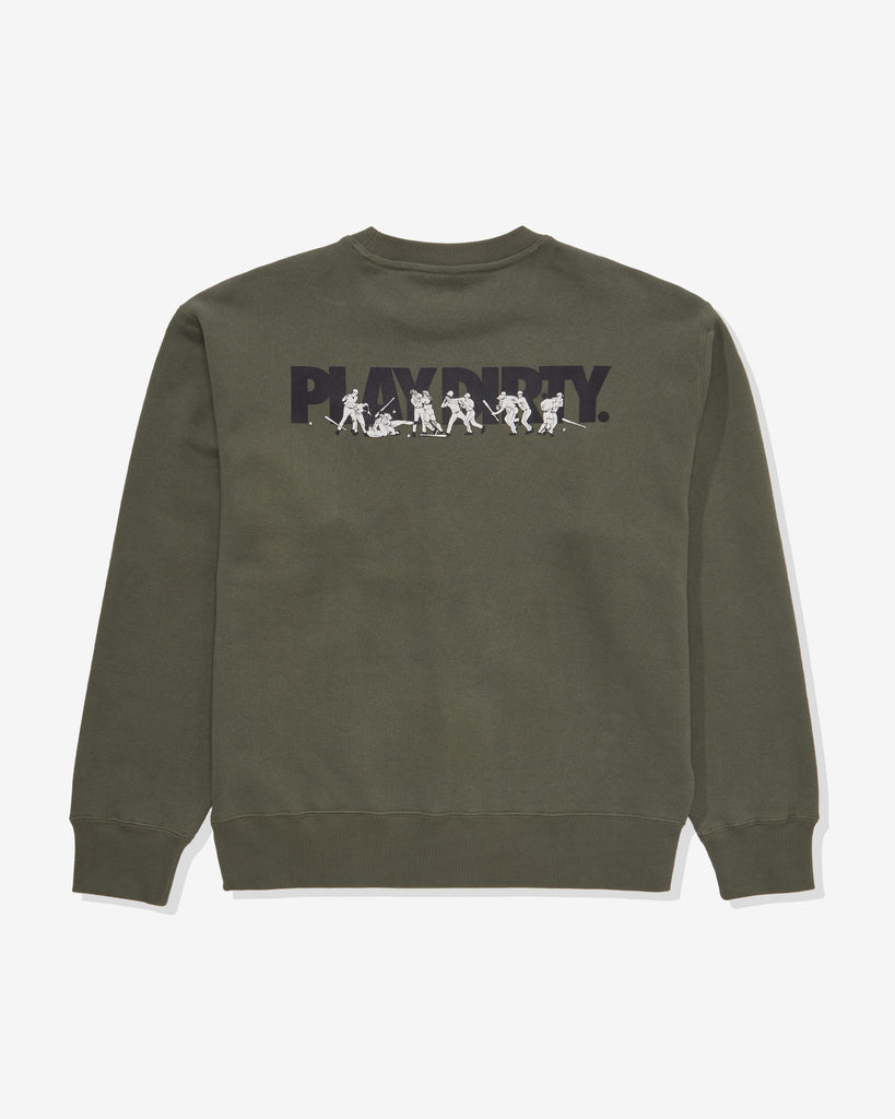 UNDEFEATED PLAY DIRTY SWEATCREWNECK OLIVE DRAB