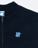 UNDEFEATED HO25 VARSITY ZIP REVERSIBLE CREWNECK - DEEP NAVY