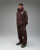 UNDEFEATED ICON PULLOVER HOOD - DARK-BROWN