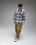 UNDEFEATED PLAID L/S WORKSHIRT - DUSTY-BLUE