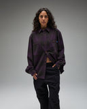 UNDEFEATED PLAID L/S WORKSHIRT - DEEP-PURPLE