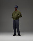 UNDEFEATED HO25 POLAR FLEECE MA-1 JACKET - OLIVE