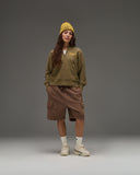 UNDEFEATED HO25 QUARTER ZIP PULLOVER HOOD - OLIVE