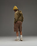 UNDEFEATED HO25 QUARTER ZIP PULLOVER HOOD - OLIVE