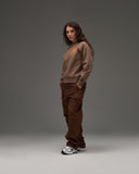 UNDEFEATED HO25 TRACK CREWNECK - CHOCOLATE