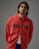 UNDEFEATED SU26 LIGHTWEIGHT ZIP HOOD - RED