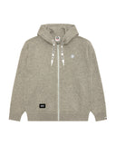 AAPE AAPENOW MOONFACE ZIP-UP HOODIE (TAUPE)