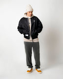 AAPE AAPENOW MOONFACE BOMBER JACKET (BLACK)
