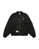 AAPE AAPENOW MOONFACE BOMBER JACKET (BLACK)
