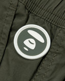 AAPE AAPEUNVS MOONFACE WOVEN SHORTS (CRACKER KHAKI)