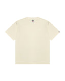 AAPE MOONFACE LOGO TEE - CREAM