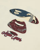 AAPE AAPEUNVS MOONFACE GRAPHIC TEE (CREAM)