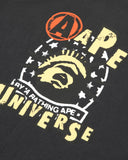 AAPE AAPEUNVS GRAPHIC TEE (DARK GREY)