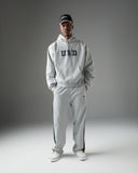 UNDEFEATED SP26 STRIPE PANT - HEATHER GREY