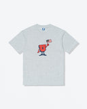 UNDEFEATED HO25 U MAN FLAG TEE - GREY