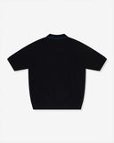 UNDEFEATED HO25 S/S KNIT POLO SHIRT - BLACK