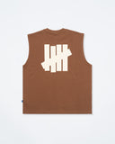 UNDEFEATED SP26 ICON SLEEVELESS TEE - BROWN