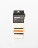 UNDEFEATED SP26 STRIPED SOCKS - OLIVE