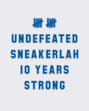 UNDEFEATED X SNEAKERLAH - 10YRS STRONG TEE - WHITE