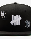 UNDEFEATED HO25 X NEW ERA ALL OVER FITTED - BLACK