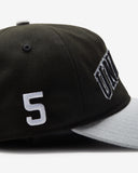 UNDEFEATED 2 TONE ARCH SNAPBACK BLACK GREY