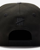 UNDEFEATED 2 TONE ARCH SNAPBACK BLACK GREY