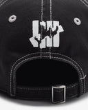 UNDEFEATED DISTRESSED STRAPBACK - BLACK