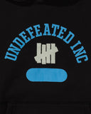 UNDEFEATED HO25 2-PLY PULLOVER HOOD - BLACK