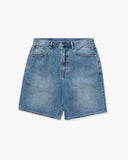 UNDEFEATED 5 POCKET DENIM SHORT MEDIUM BLUE