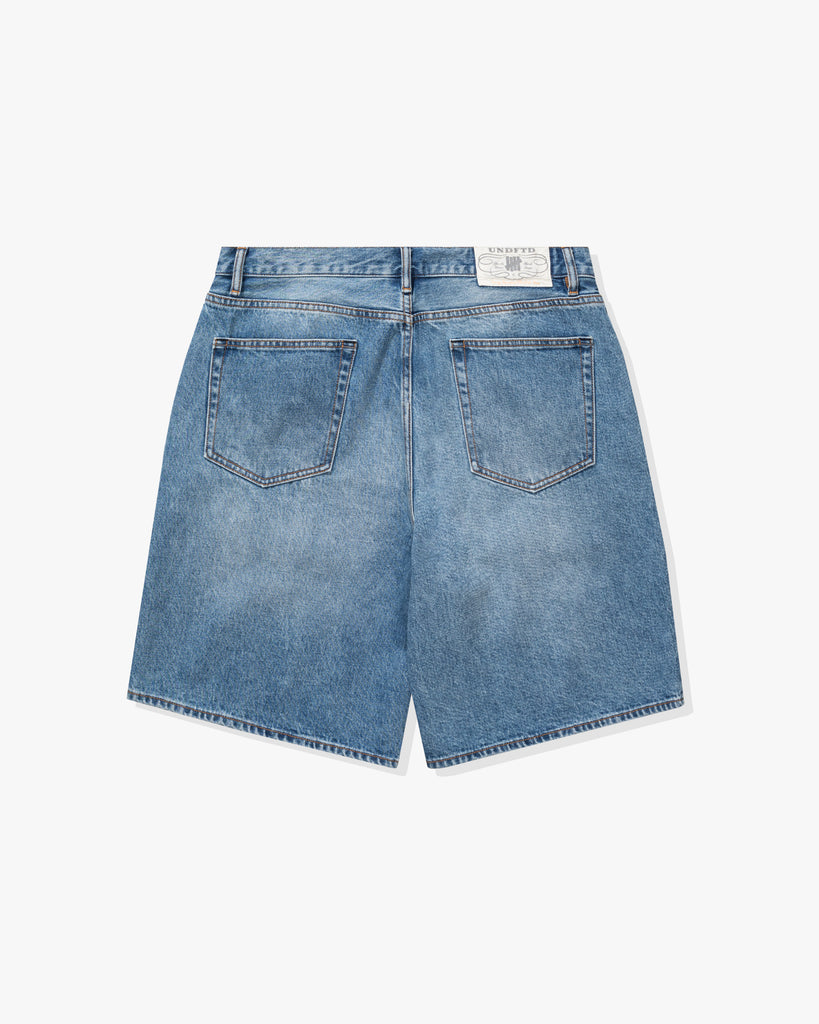 UNDEFEATED 5 POCKET DENIM SHORT MEDIUM BLUE