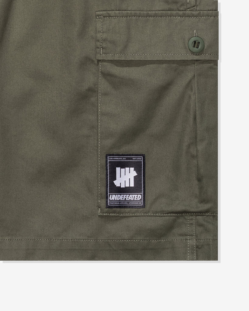 UNDEFEATED CARGO SHORT DEEP LICHEN