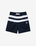 UNDEFEATED STRIPED SWIM SHORT NAVY