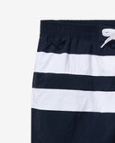 UNDEFEATED STRIPED SWIM SHORT NAVY