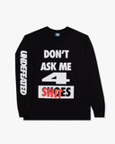 UNDEFEATED HO25 DON'T ASK L/S TEE - BLACK