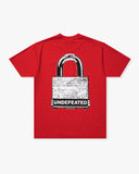 UNDEFEATED LOCK S/S TEE RED