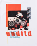 UNDEFEATED MOTO S/S TEE WHITE