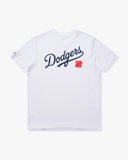 UNDEFEATED X NE X DODGERS STACKED LOGO S/S TEE - WHITE