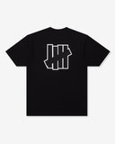 SU26 UNDEFEATED OUTLINED S/S TEE - BLACK