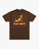 UNDEFEATED HO25 PLAY DIRTY S/S TEE - BROWN
