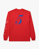 UNDEFEATED SPORTSMAN L/S TEE - RED