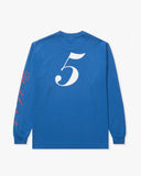 UNDEFEATED SPORTSMAN L/S TEE - ROYAL-BLUE