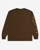 UNDEFEATED HO25 STARS & STRIKES L/S TEE - BROWN