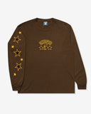 UNDEFEATED HO25 STARS & STRIKES L/S TEE - BROWN
