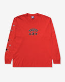 UNDEFEATED HO25 STARS & STRIKES L/S TEE - RED