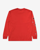 UNDEFEATED HO25 STARS & STRIKES L/S TEE - RED