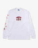UNDEFEATED HO25 STARS & STRIKES L/S TEE - WHITE