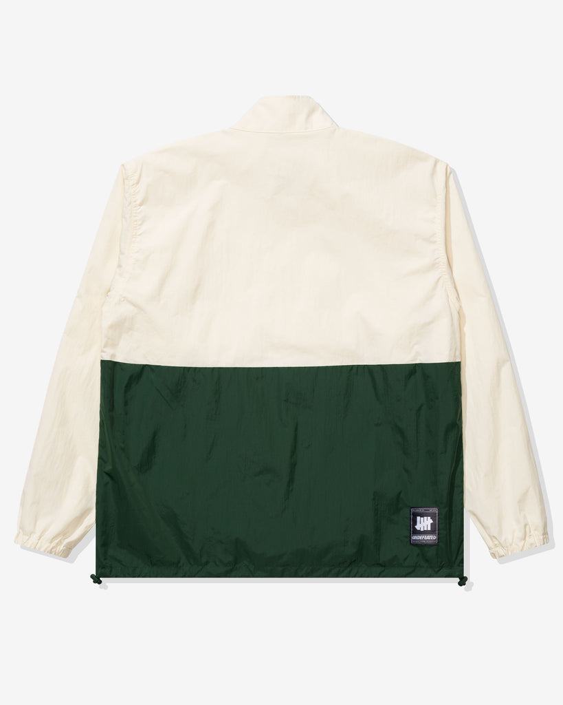 UNDEFEATED 2-TONE TRACK JACKET IVORY-EVERGREEN