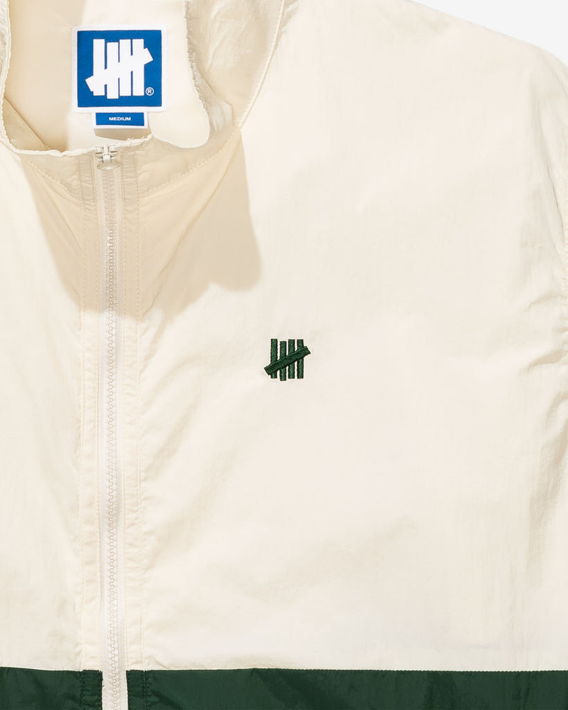 UNDEFEATED 2-TONE TRACK JACKET IVORY-EVERGREEN